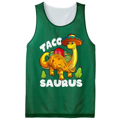 Tacosaurus Taco Dinosaur Funny Dino Cinco De Mayo Mexican Mesh Reversible Basketball Jersey Tank