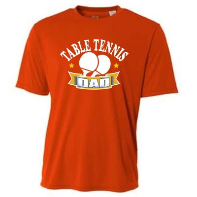 Table Tennis Dad Gift Fathers Day Gift Cooling Performance Crew T-Shirt