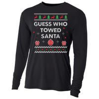 Tow Truck Driver Christmas Funny Xmas Design Cooling Performance Long Sleeve Crew