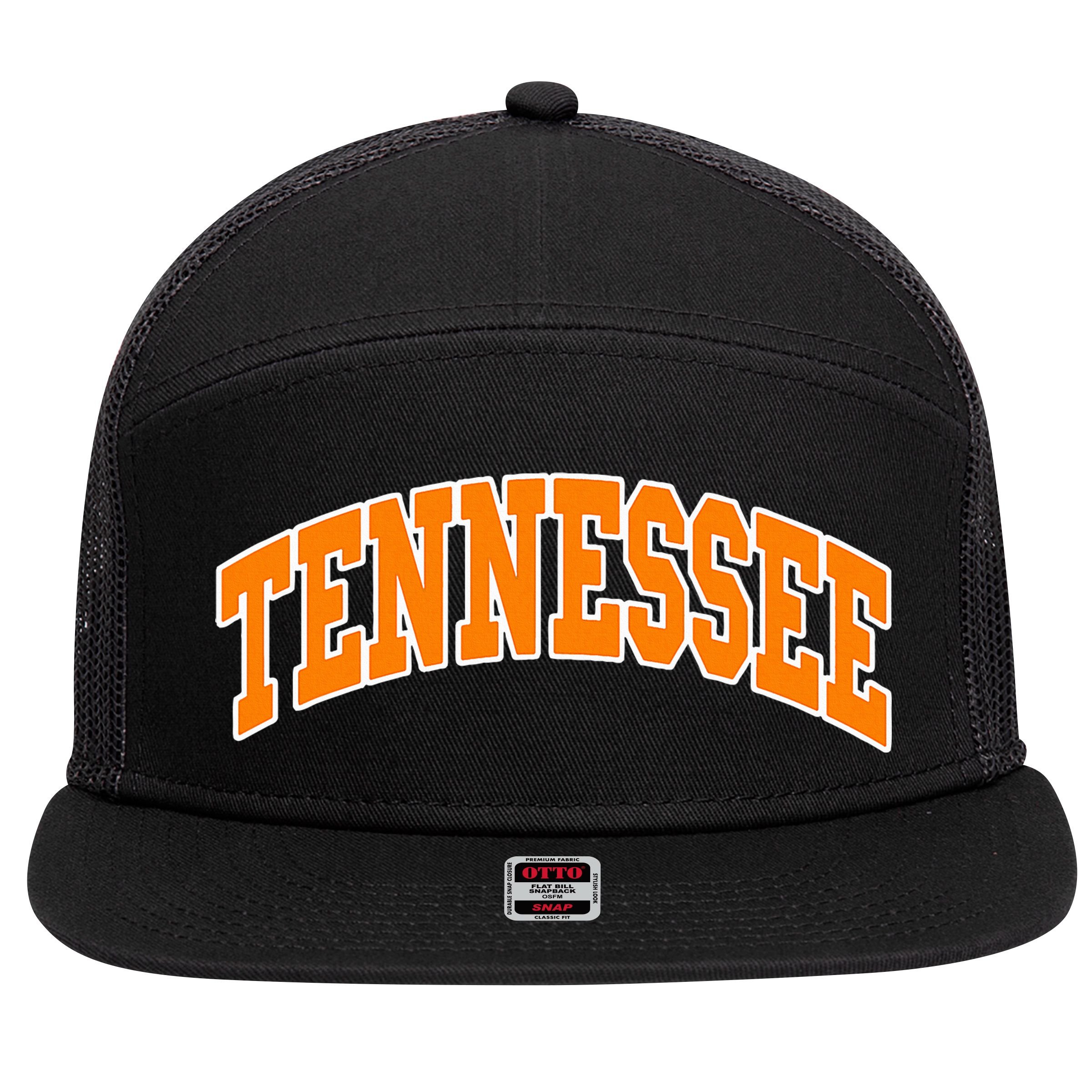 Tennessee Throwback Design Classic 7 Panel Mesh Trucker Snapback Hat