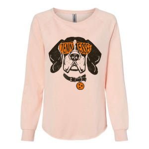 Tennessee Tn Dog State Flag Womens California Wash Sweatshirt