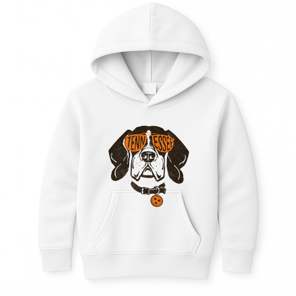 Tennessee Tn Dog State Flag Kids Hoodie