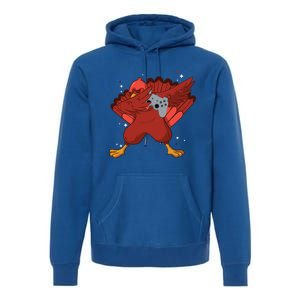 Thanksgiving Turkey Dabbing Video Game Lover Pro Gamer Gift Premium Hoodie