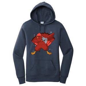 Thanksgiving Turkey Dabbing Video Game Lover Pro Gamer Gift Women's Pullover Hoodie