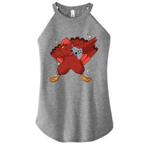 Thanksgiving Turkey Dabbing Video Game Lover Pro Gamer Gift Women's Perfect Tri Rocker Tank