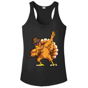 Thanksgiving Turkey Dab Dance Celebration Ladies PosiCharge Competitor Racerback Tank