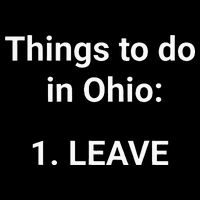 Things To Do In Ohio Leave Funny Ohio Memes Drawstring Bag