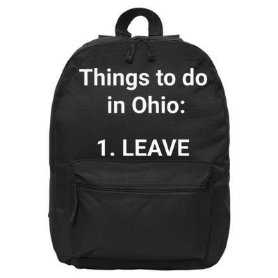 Things To Do In Ohio Leave Funny Ohio Memes 16 in Basic Backpack