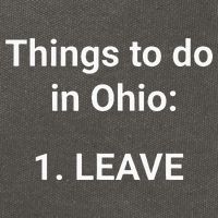 Things To Do In Ohio Leave Funny Ohio Memes Cotton Canvas Backpack