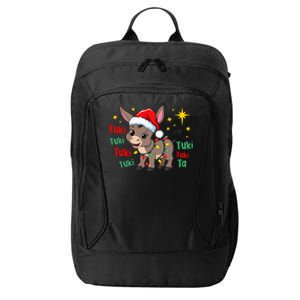 Tuki Tuki Donkey Tis The Season Mexican Spanish Christmas City Backpack