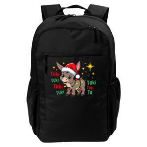 Tuki Tuki Donkey Tis The Season Mexican Spanish Christmas Daily Commute Backpack