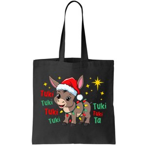 Tuki Tuki Donkey Tis The Season Mexican Spanish Christmas Tote Bag