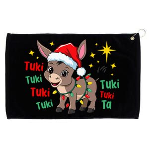 Tuki Tuki Donkey Tis The Season Mexican Spanish Christmas Grommeted Golf Towel