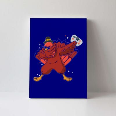 Thanksgiving Turkey Dabbing Video Game Lover Pro Gamer Gift Canvas