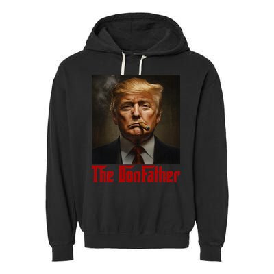 Trump The Donfather Cool American Garment-Dyed Fleece Hoodie