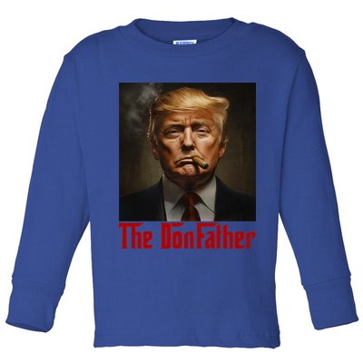 Trump The Donfather Cool American Toddler Long Sleeve Shirt