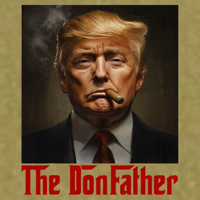 Trump The Donfather Cool American Garment-Dyed Women's Muscle Tee