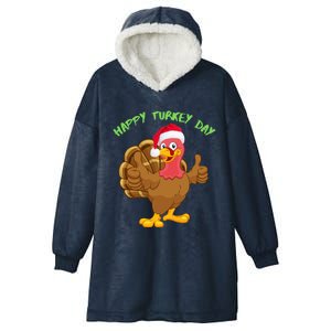 Thanksgiving Turkey Day Dabbing Funny Funny Gift Hooded Wearable Blanket