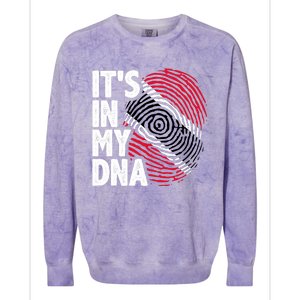 Trinidadian Tobagonian Dna Trinidad And Tobago Flag Colorblast Crewneck Sweatshirt