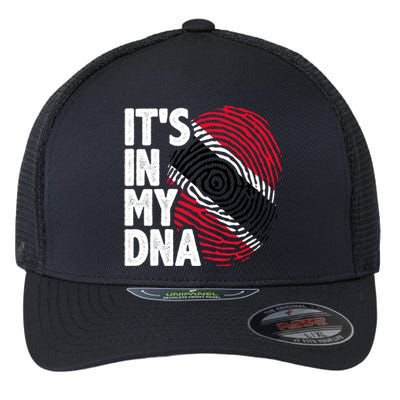 Trinidadian Tobagonian Dna Trinidad And Tobago Flag Flexfit Unipanel Trucker Cap