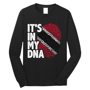 Trinidadian Tobagonian Dna Trinidad And Tobago Flag Long Sleeve Shirt