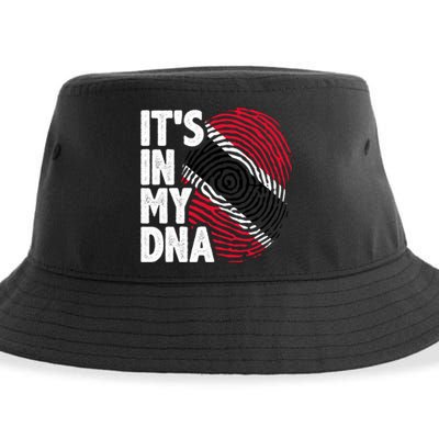 Trinidadian Tobagonian Dna Trinidad And Tobago Flag Sustainable Bucket Hat