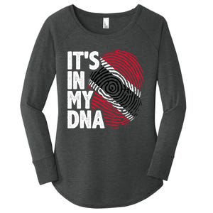 Trinidadian Tobagonian Dna Trinidad And Tobago Flag Women's Perfect Tri Tunic Long Sleeve Shirt