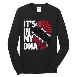 Trinidadian Tobagonian Dna Trinidad And Tobago Flag Tall Long Sleeve T-Shirt