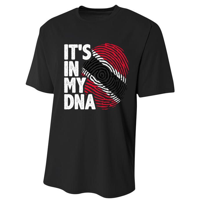 Trinidadian Tobagonian Dna Trinidad And Tobago Flag Performance Sprint T-Shirt