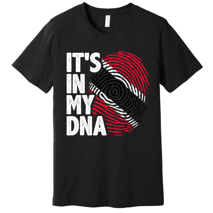 Trinidadian Tobagonian Dna Trinidad And Tobago Flag Premium T-Shirt