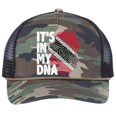 Trinidadian Tobagonian Dna Trinidad And Tobago Flag Retro Rope Trucker Hat Cap