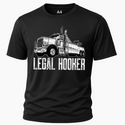 Tow Truck Driver Legal Hooker Funny Big Wrecker Cooling Performance Crew T-Shirt