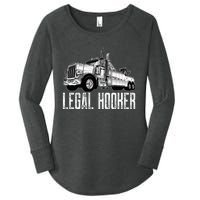 Tow Truck Driver Legal Hooker Funny Big Wrecker Women's Perfect Tri Tunic Long Sleeve Shirt