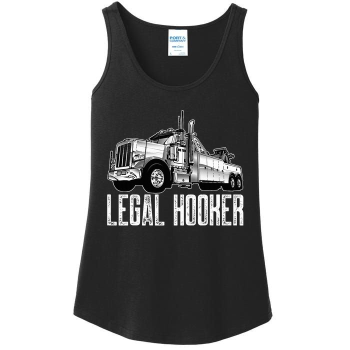 Tow Truck Driver Legal Hooker Funny Big Wrecker Ladies Essential Tank