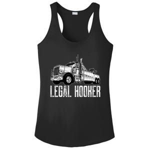 Tow Truck Driver Legal Hooker Funny Big Wrecker Ladies PosiCharge Competitor Racerback Tank