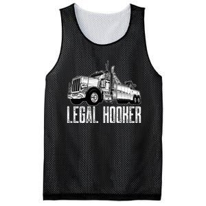 Tow Truck Driver Legal Hooker Funny Big Wrecker Mesh Reversible Basketball Jersey Tank