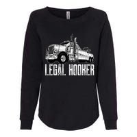 Tow Truck Driver Legal Hooker Funny Big Wrecker Womens California Wash Sweatshirt