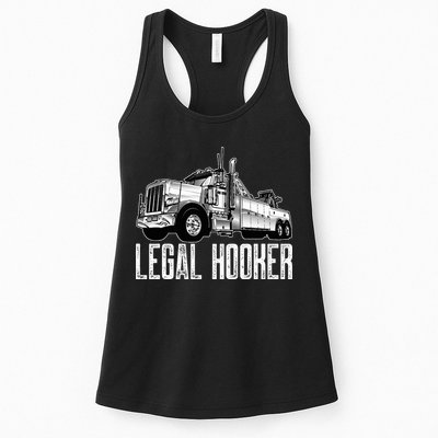 Tow Truck Driver Legal Hooker Funny Big Wrecker Womens Tank Top