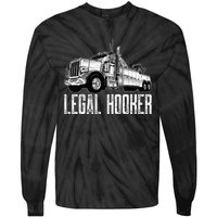 Tow Truck Driver Legal Hooker Funny Big Wrecker Tie-Dye Long Sleeve Shirt