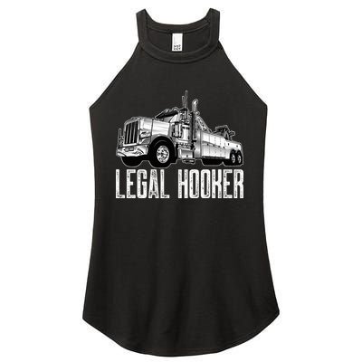Tow Truck Driver Legal Hooker Funny Big Wrecker Women's Perfect Tri Rocker Tank