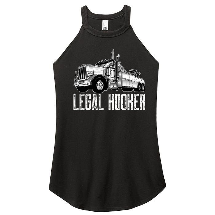 Tow Truck Driver Legal Hooker Funny Big Wrecker Women's Perfect Tri Rocker Tank