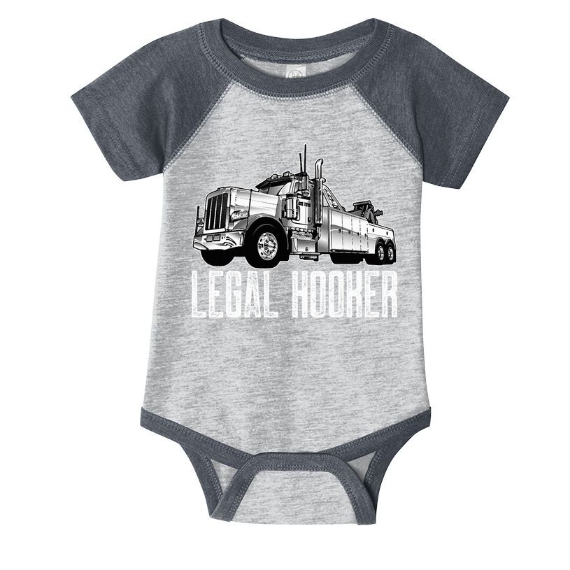 Tow Truck Driver Legal Hooker Funny Big Wrecker Infant Baby Jersey Bodysuit