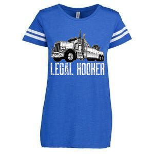 Tow Truck Driver Legal Hooker Funny Big Wrecker Enza Ladies Jersey Football T-Shirt