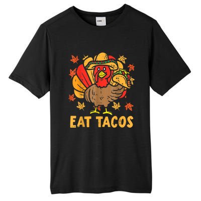 Thanksgiving Turkey Eat Tacos Funny Boys Turkey Tall Fusion ChromaSoft Performance T-Shirt