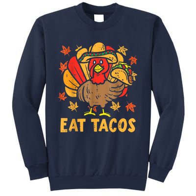 Thanksgiving Turkey Eat Tacos Funny Boys Turkey Sweatshirt