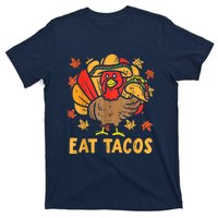 Thanksgiving Turkey Eat Tacos Funny Boys Turkey T-Shirt