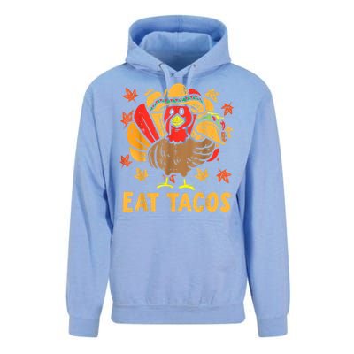 Thanksgiving Turkey Eat Tacos Funny Boys Turkey Unisex Surf Hoodie