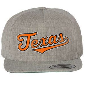 Texas Wool Snapback Cap