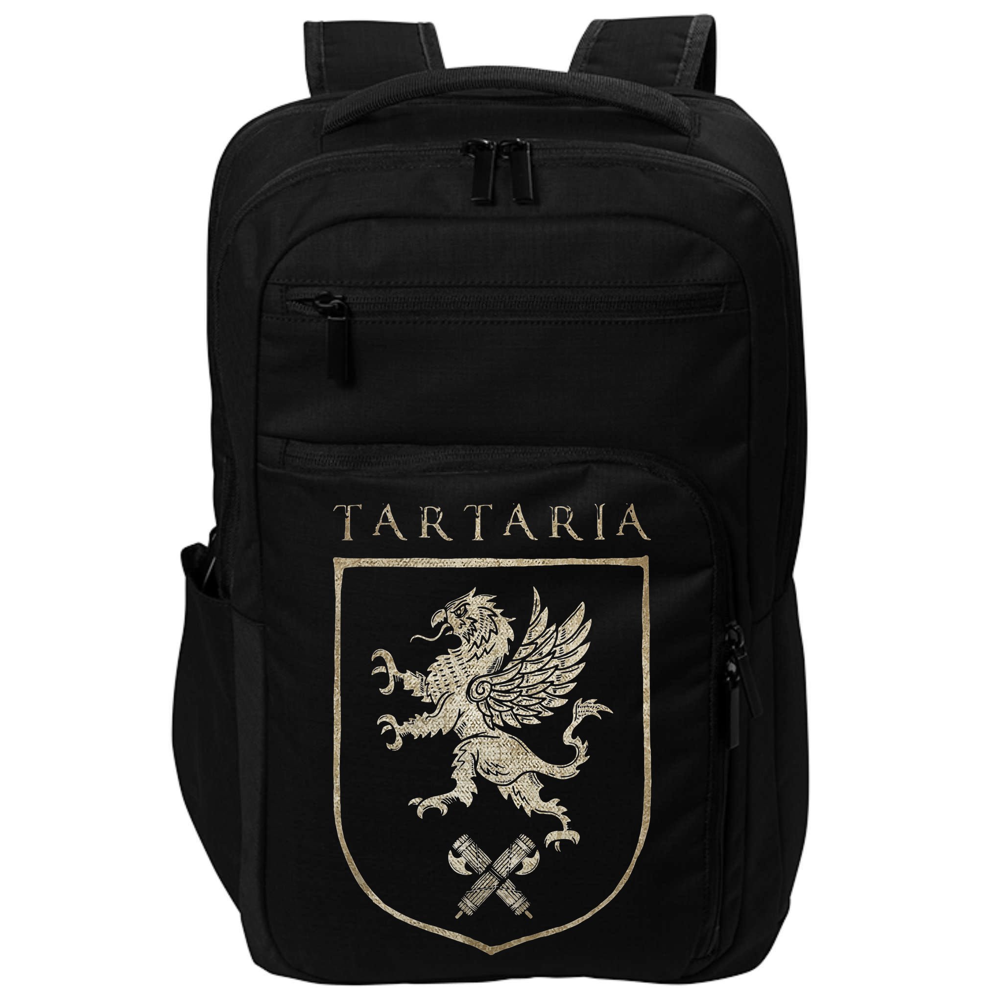 Tartaria Tartarian Empire Griffin, Tartary Family Crest Impact Tech Backpack