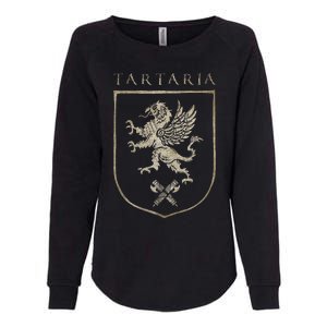 Tartaria Tartarian Empire Griffin, Tartary Family Crest Womens California Wash Sweatshirt